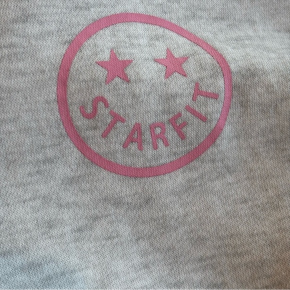 STARFIT Light Grey Oversized Zip Up Hoodie Sweatshirt w/ Lightning Bolt  XL/XXL - Picture 11 of 13